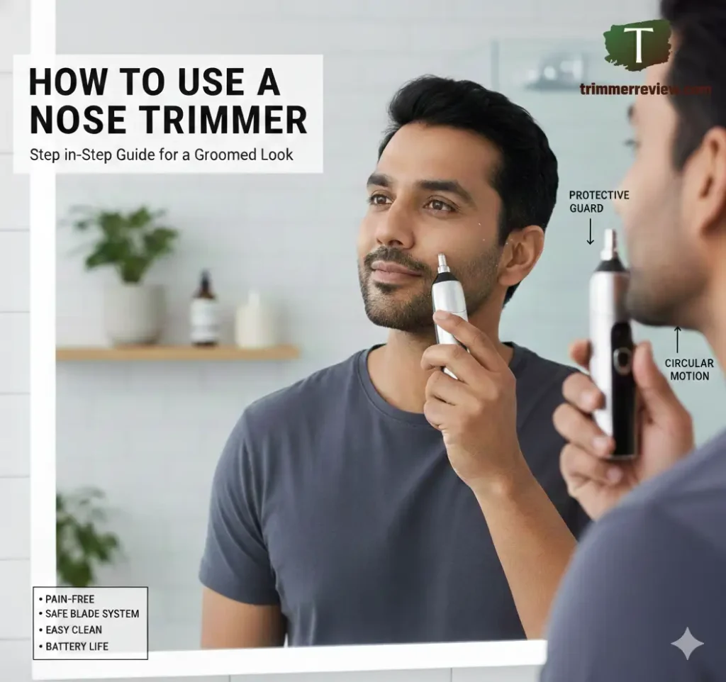 Step-by-step guide on how to use a nose trimmer