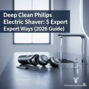 Expert guide to deep clean Philips electric shaver with mechanical maintenance steps