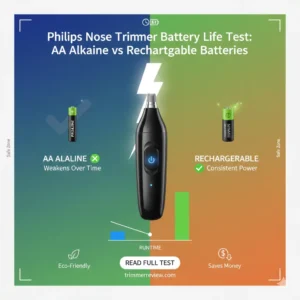 Philips Nose Trimmer Battery Life Test