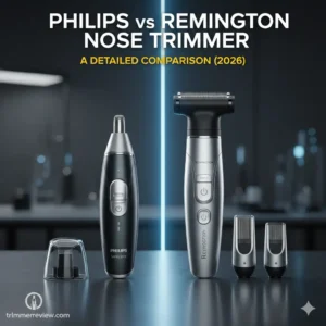 Philips vs Remington nose trimmer detailed comparison and 2026 technical review.