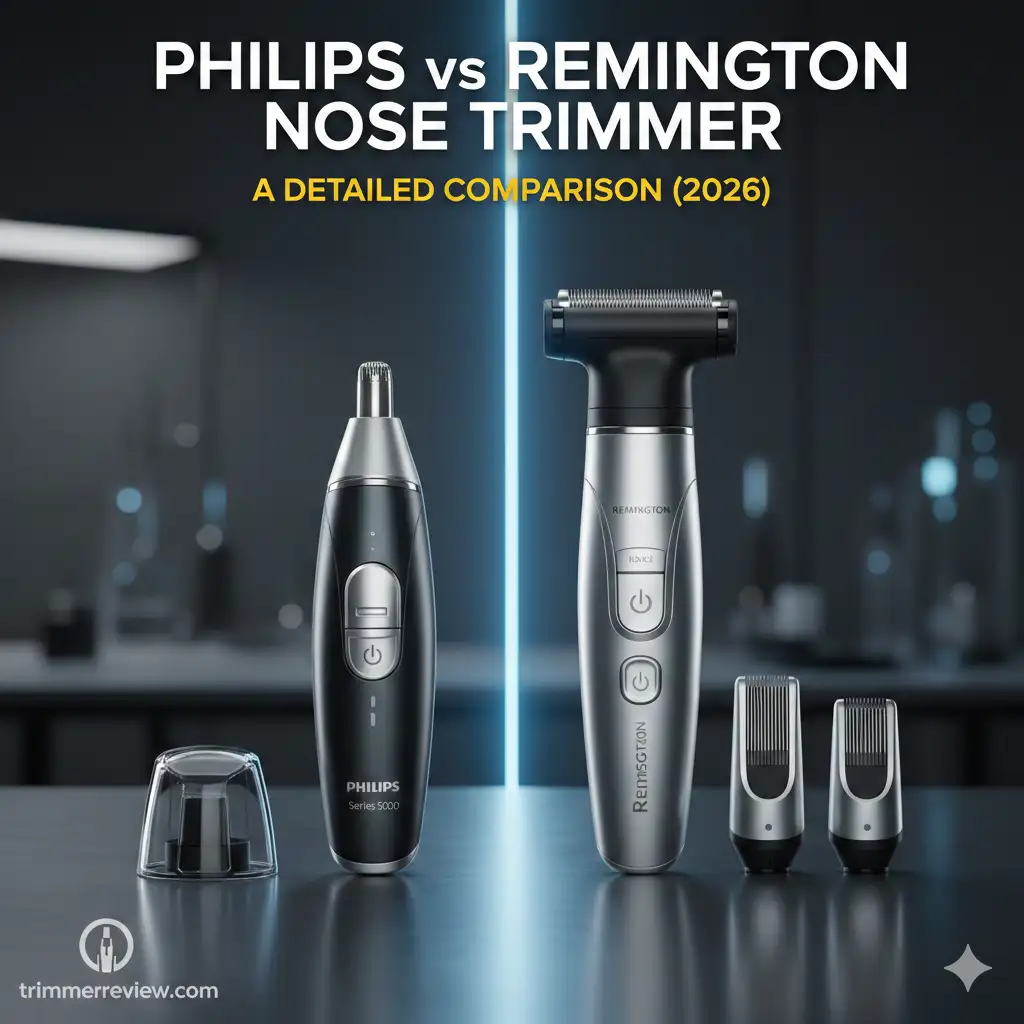 Philips vs Remington nose trimmer detailed comparison and 2026 technical review.