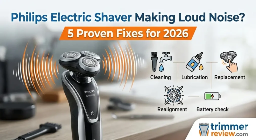How to fix Philips electric shaver making loud noise
