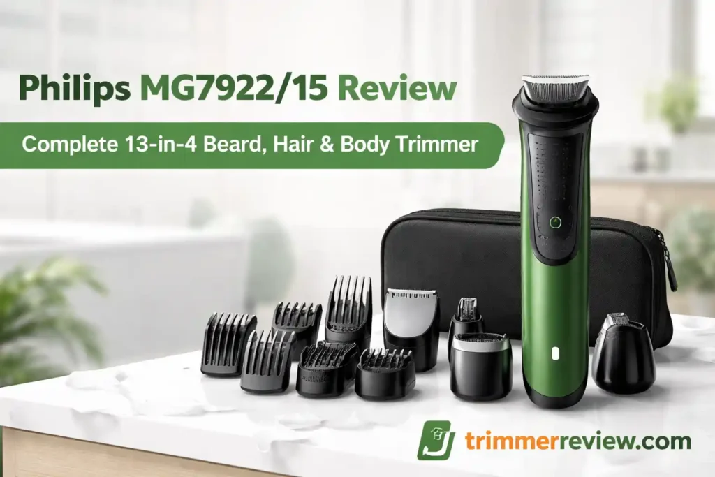 Philips MG7922/15 review 13 in 1 trimmer with attachments and BeardSense technology