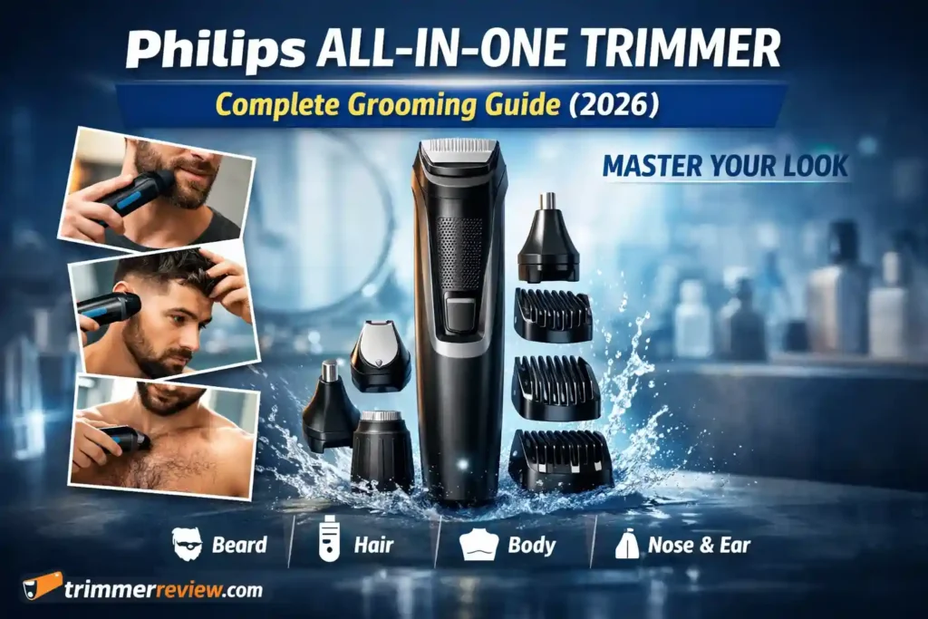 Philips all-in-one trimmer with multiple attachments for beard, hair, body, and nose grooming (2026 guide)