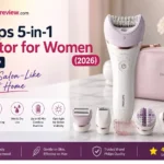 Philips 5-in-1 Epilator for Women (2026) review with attachments.